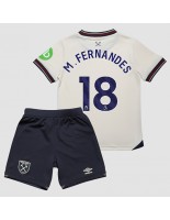 West Ham United Mateus Fernandes #18 Vieraspaita Lasten 2025-26 Lyhythihainen (+ shortsit)